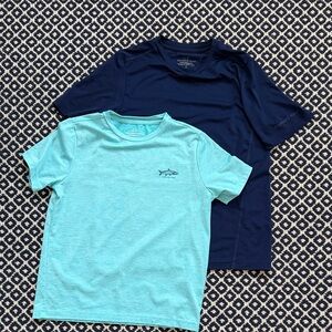 Lot of 2 Vineyard Vines Aqua Graphic Tee